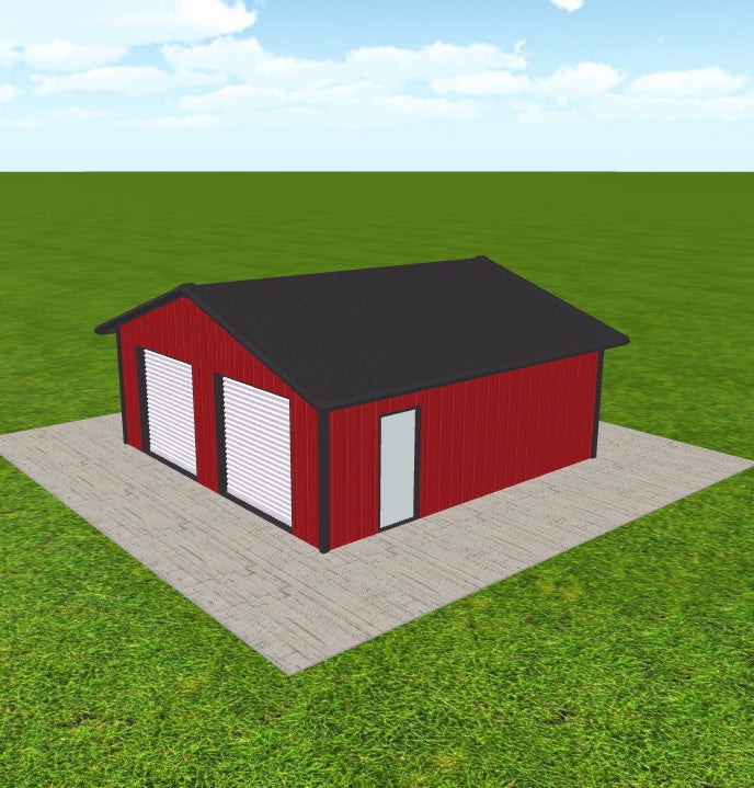 24’x24’x9’ Two Garage Door Package